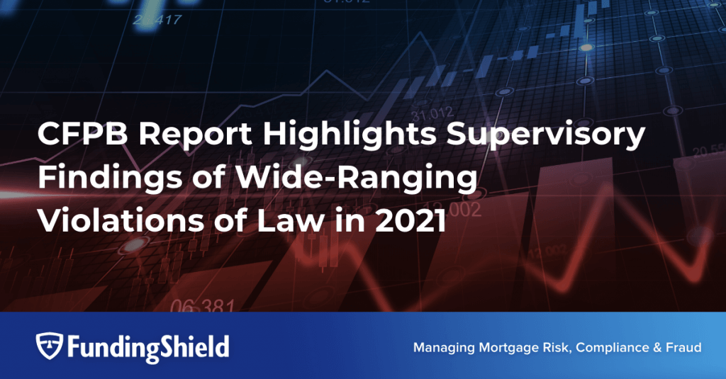 CFPB Reports Highlights A Wide Range of Violations in Q4 Report